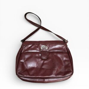 Etienne Aigner vintage Burgundy Leather Shoulder Bag